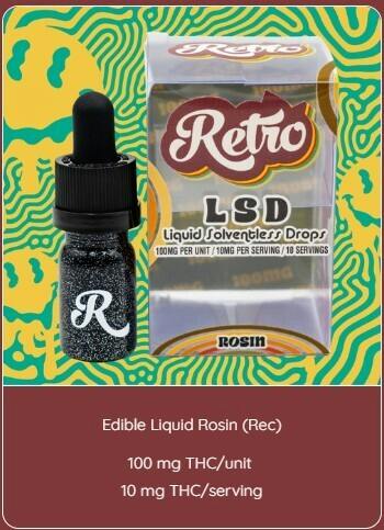 REC - Retro LSD - Liquid Solventless Drops (100mg)