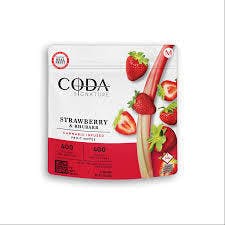 MED - Coda - Strawberry & Rhubarb Fruit Notes (400mg THC/ 400mg CBD)