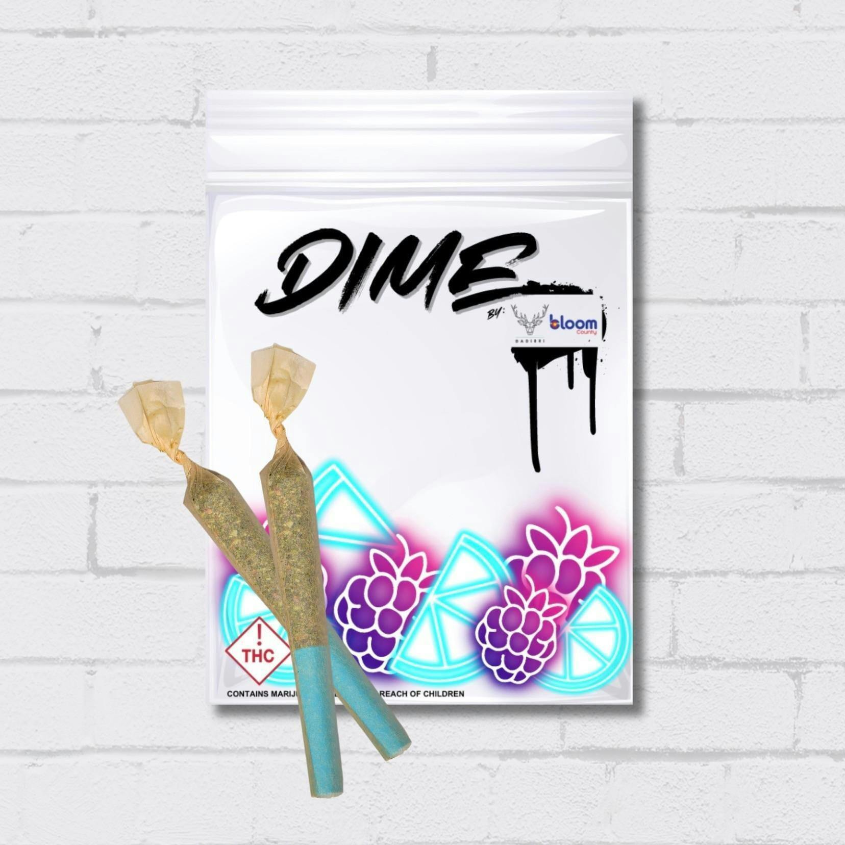 REC - Dadirri Dime Infused Mini 2-Pack - Blue Razz Lemonade (1g)