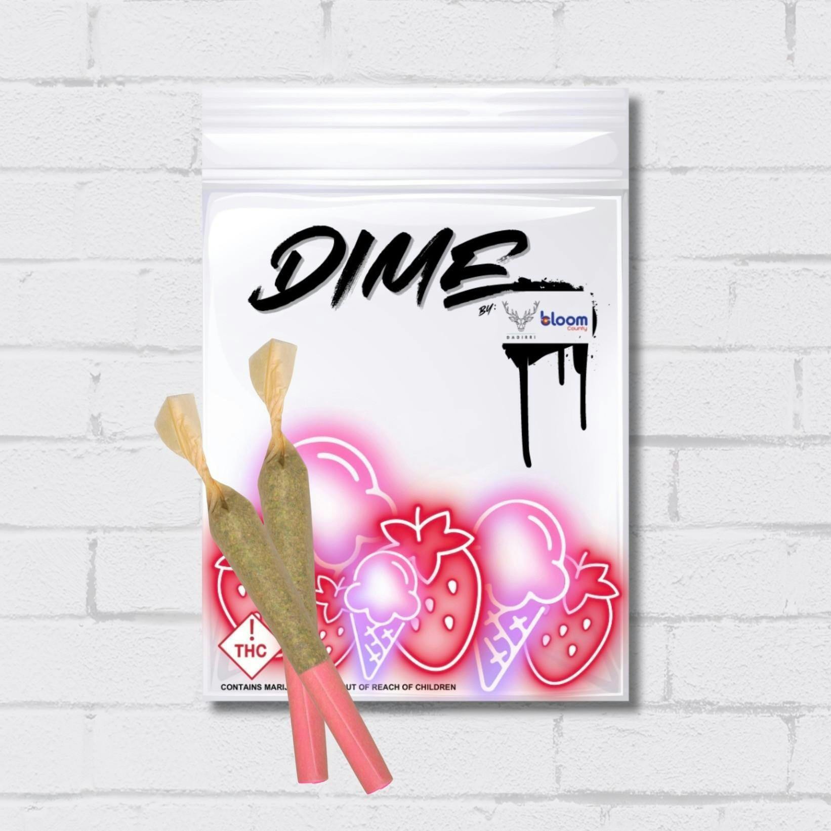 REC - Dadirri Dime Infused Mini 2-Pack - Strawberries N' Cream (1g)