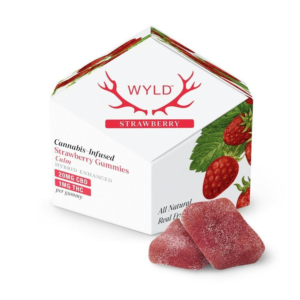 Wyld - 20:1 CBD/THC Gummies (Strawberry-Hybrid)