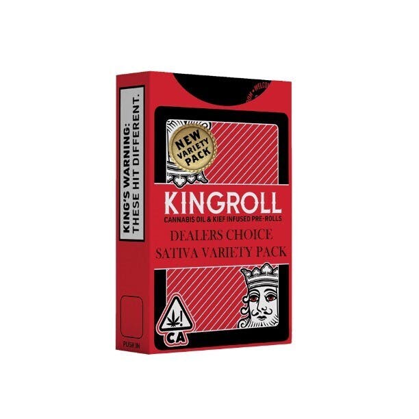 king: King Roll - 0.75g Infused PreRoll 4 Pack (Jack Herer x Durban Poison-Sativa)