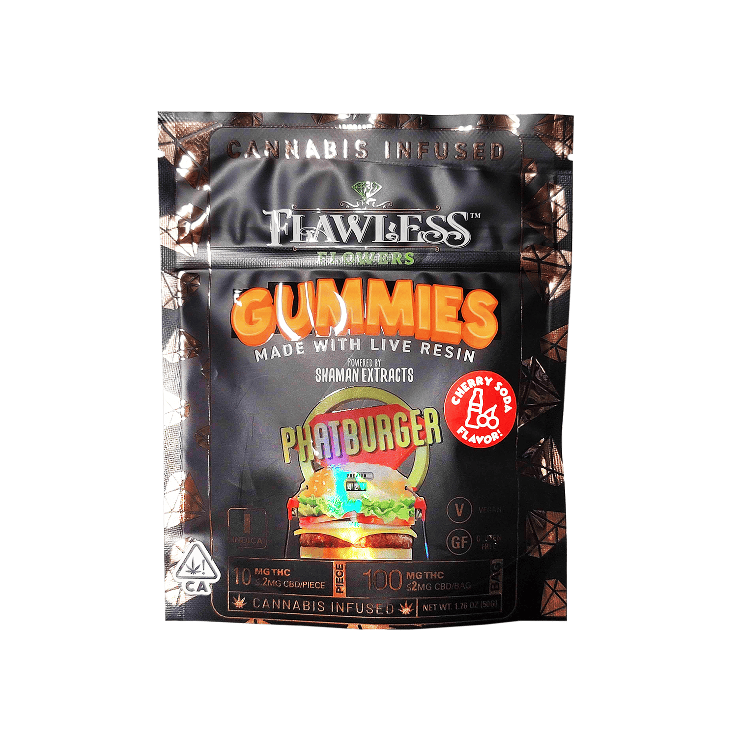 Flawless - 100mg Gummies (Phatburger Cherry Cola)