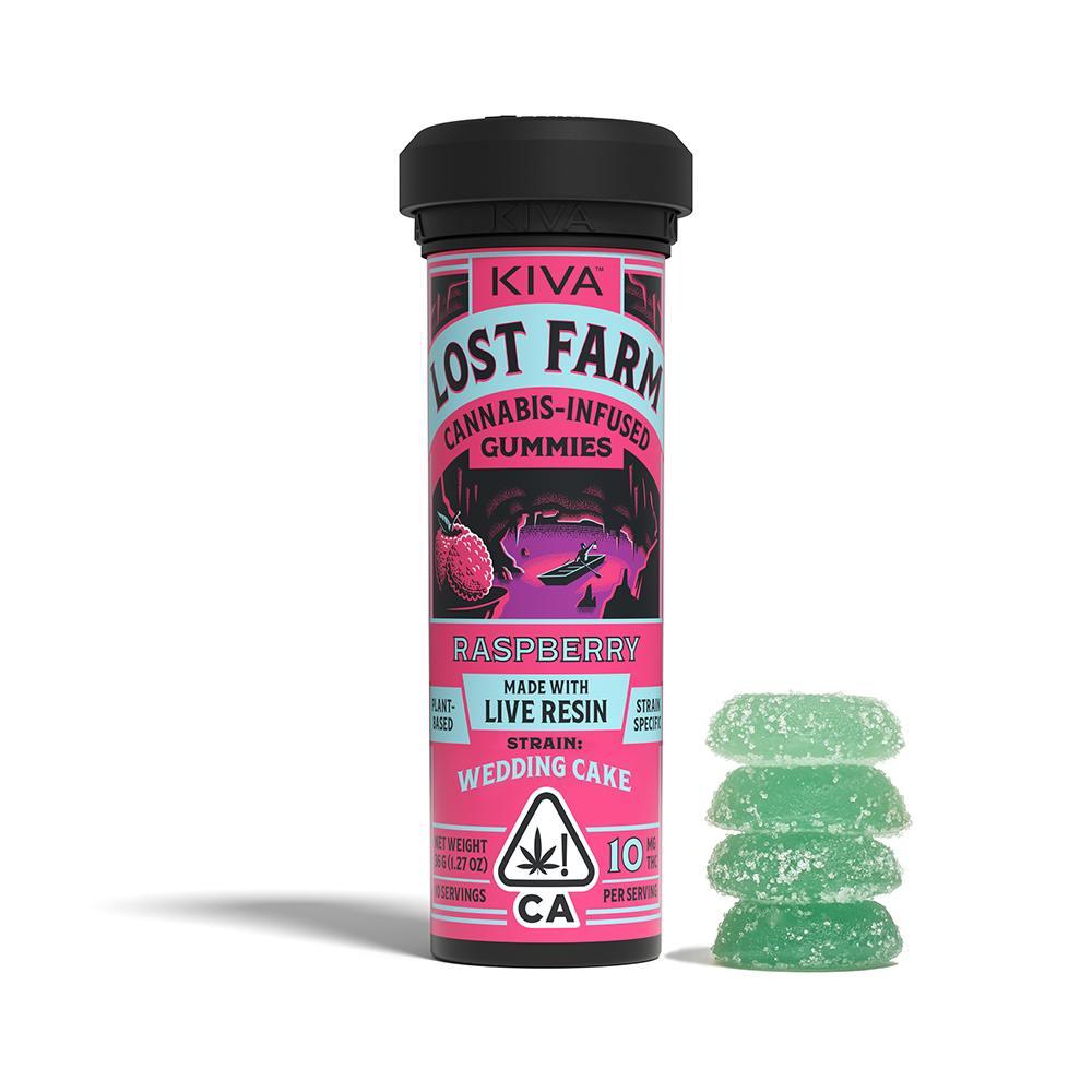 Lost Farm - 100mg Resin Gummies (Raspberry-Indica)