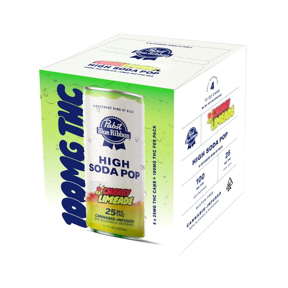 Pabst - 12oz 25 mg 4 Pack THC Beverage (Cherry Limeade)