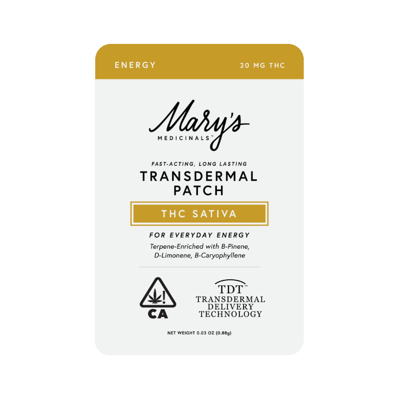 Mary's Medicinal: Transdermal Patch 20mg (Sativa)
