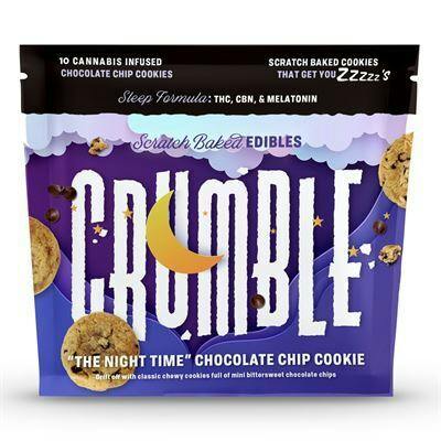 Crumble | Night Time | Chocolate Chip Cookie - 100 mg - 10 Pack cannabis product