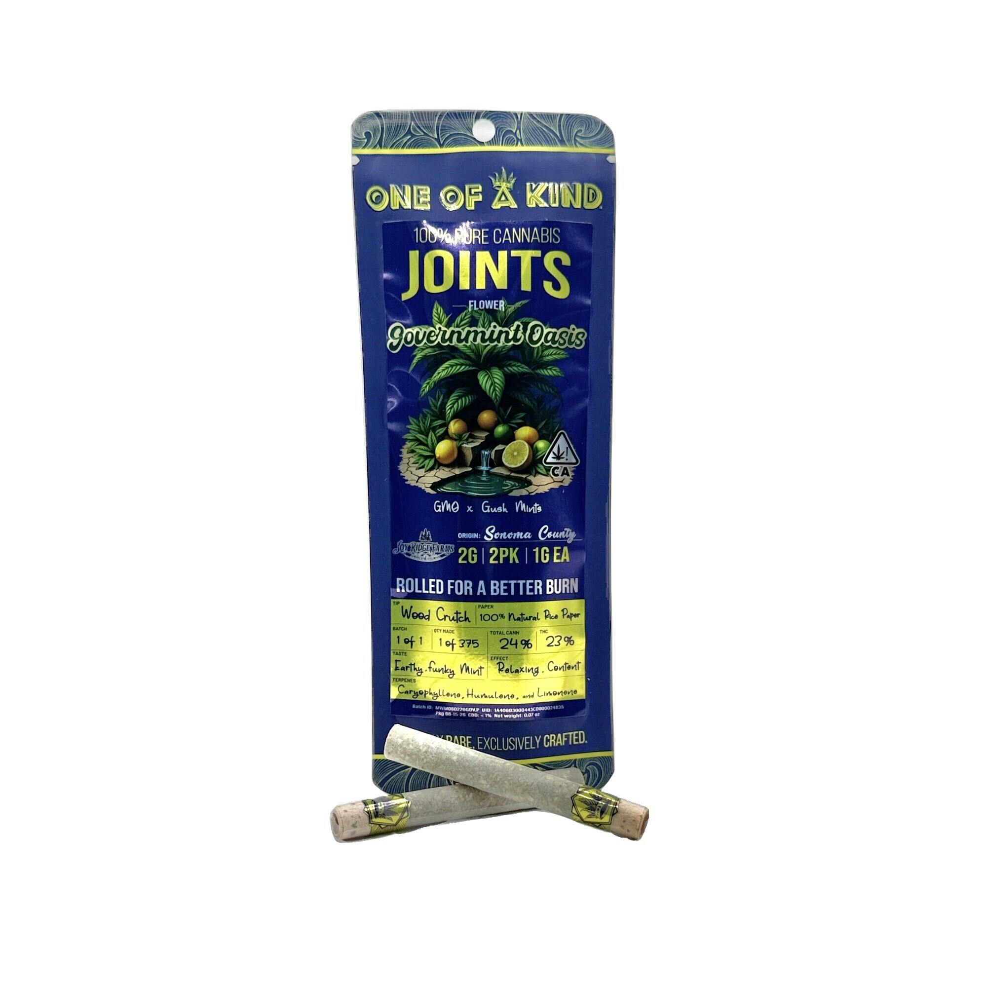 Governmint Oasis Prerolls 2 Pack 2g