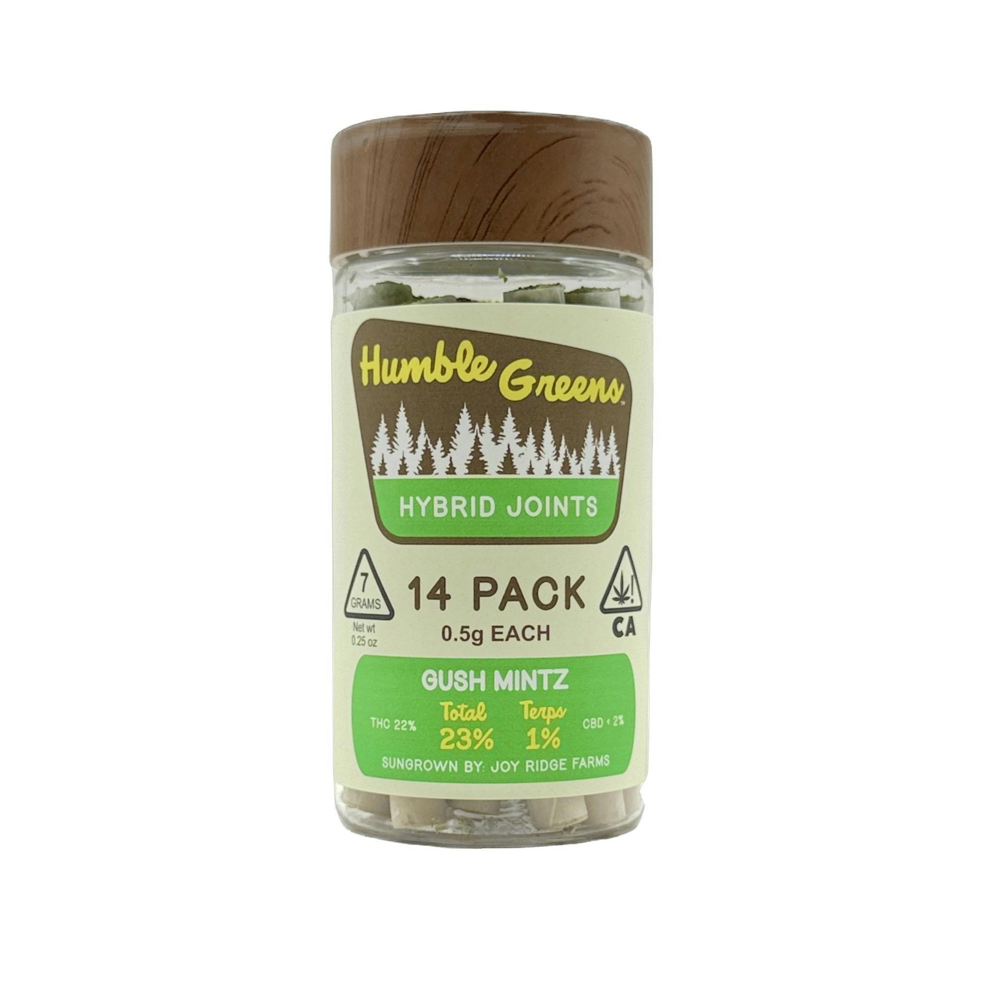 Gush Mintz Prerolls 14 Pack 7g