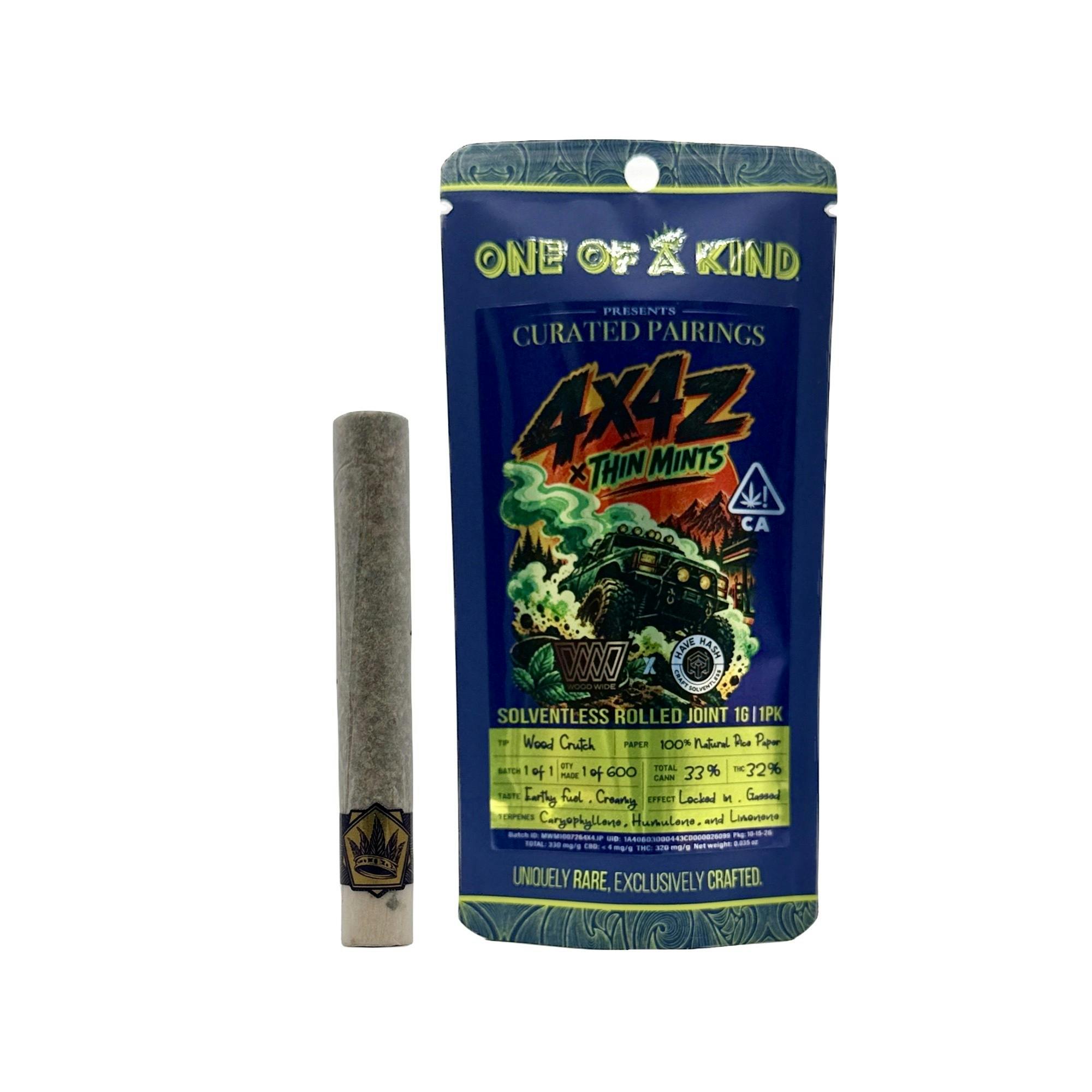 4X4Z X THIN MINTS INFUSED PREROLL SINGLE 1.25G