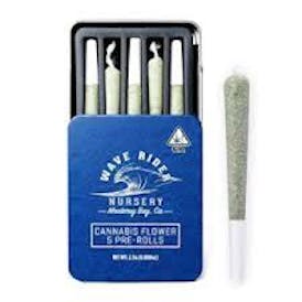 Wave Rider - Pre Roll - Tuscan Gelato - 5 pk 0.5g PR - Sativa, Green Vibe Inc - Wave Rider