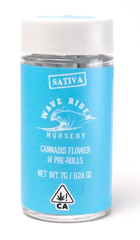 Wave Rider - Pre Roll - Silver Haze - 14 pk 0.5g PR - Sativa, Green Vibe Inc - Wave Rider