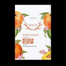 WyldOnes Sour Peach Single Gummy 100mg