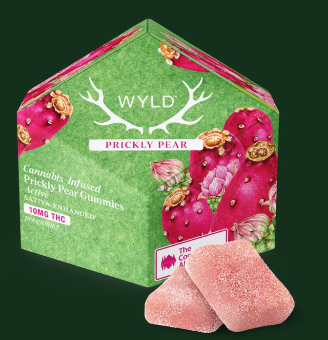 Wyld: Wyld Sativa Prickly Pear Gummy 100mg