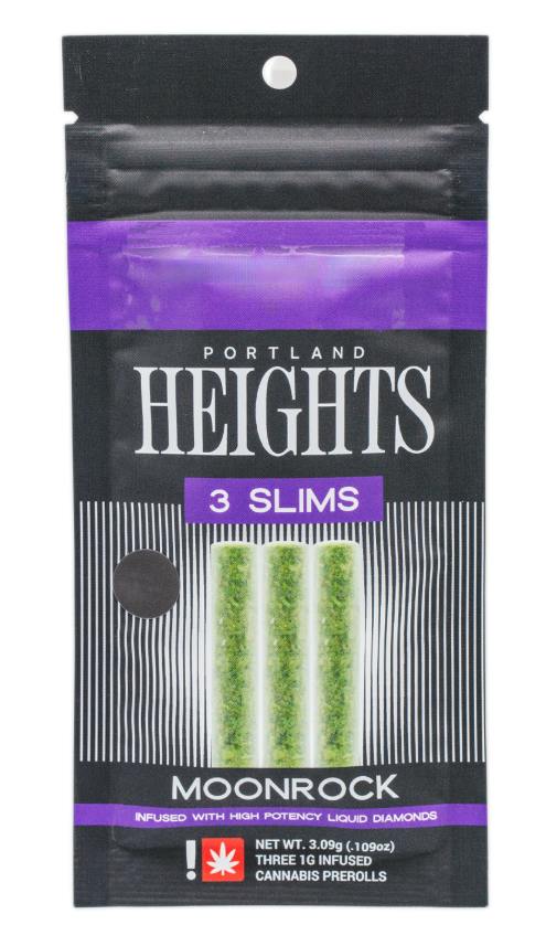 Portland Heights Glazed Grapefruit 3pk Moonrock Infused Slims 1g