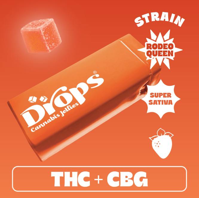 Drops Strawberry THC:CBG 20pk