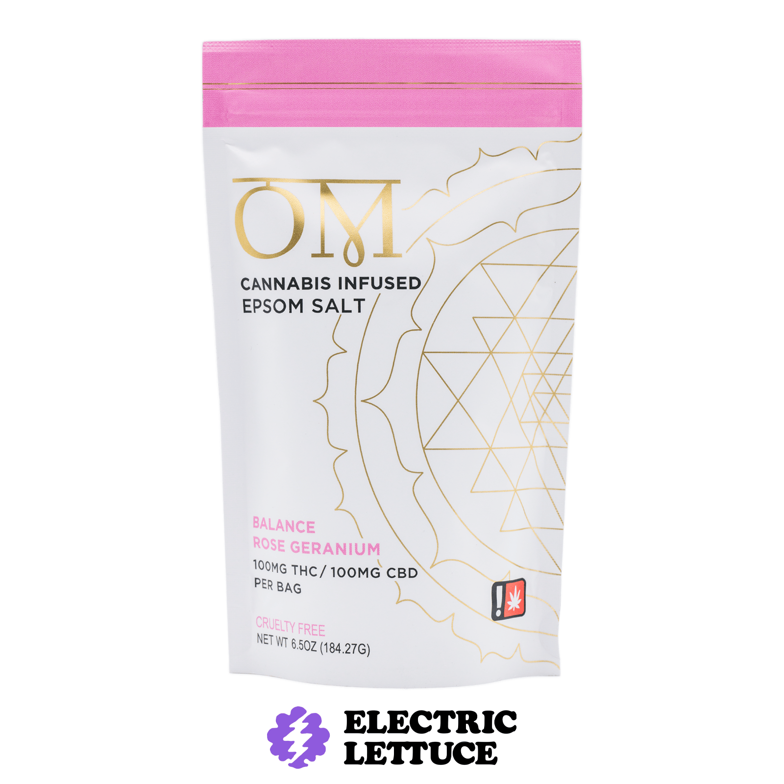 OM Rose Geranium Balance Bath Salts