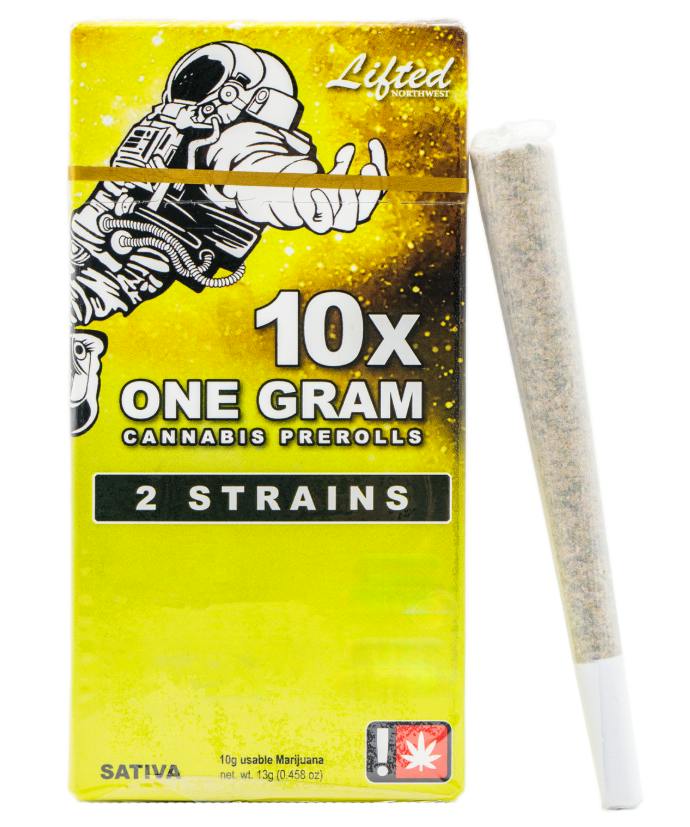 Lifted NW Tea Gas x Gelato Glow Pre-Roll 10pk 1g cannabis product
