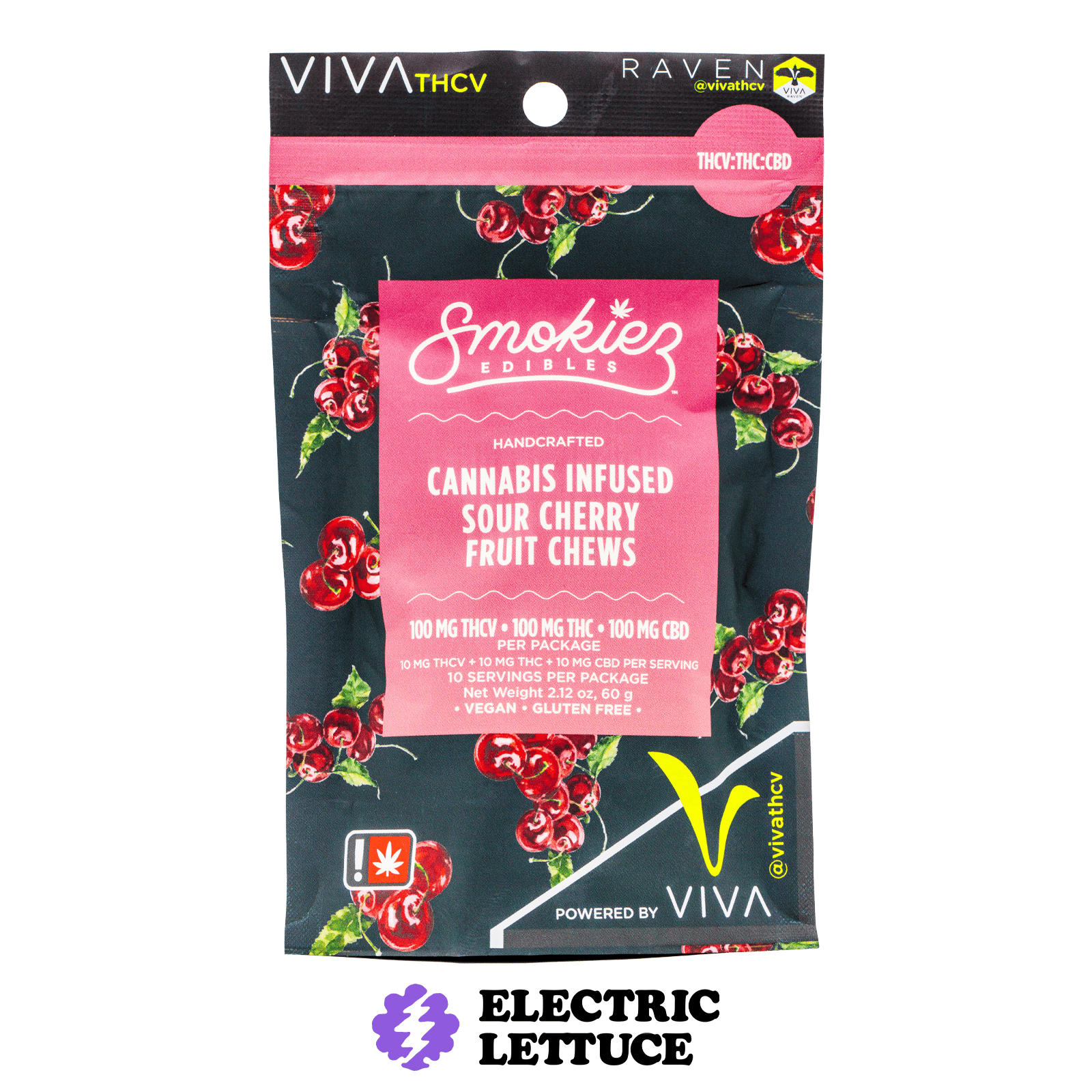 Smokiez Sour Cherry: Fruit Chews
