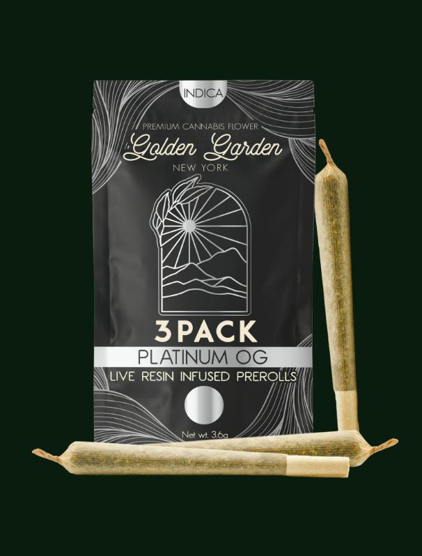 3 - 1.2G PLATINUM OG PREROLLS - INFUSED