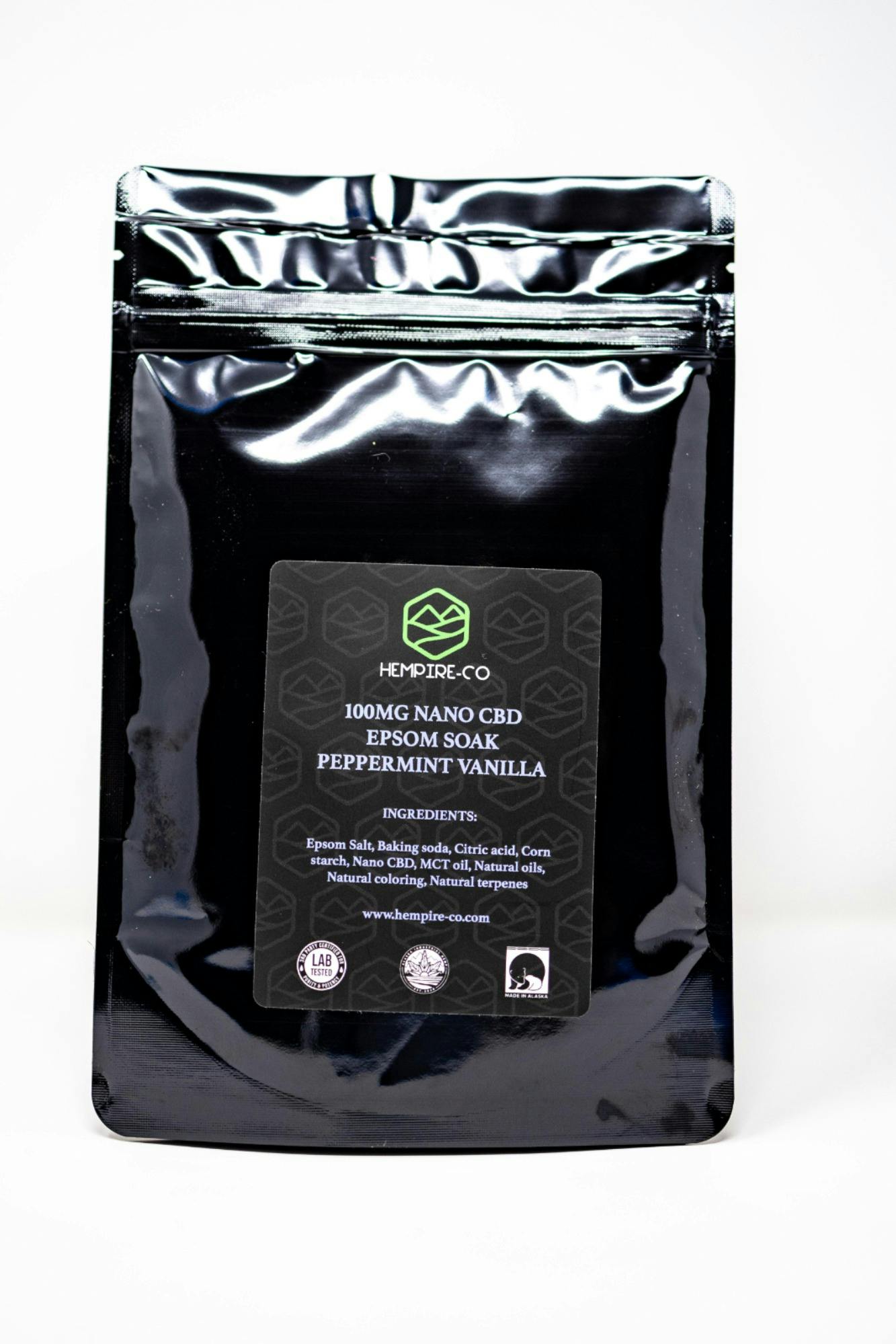 Peppermint Vanilla | 100mg Epsom Soak at Green Degree at Hilltop