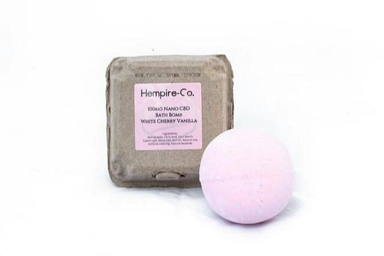 White Cherry Vanilla Bath Bomb at Green Degree at Hilltop