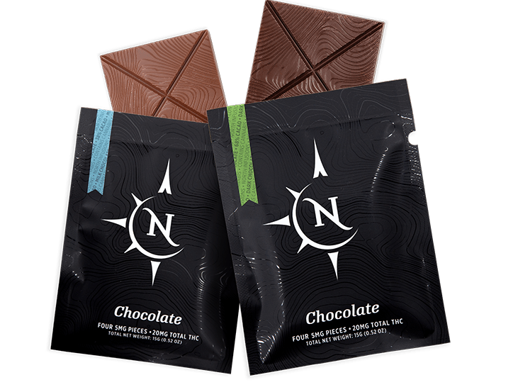 Dark Chocolate Square 1:1 | 20mg Sativa