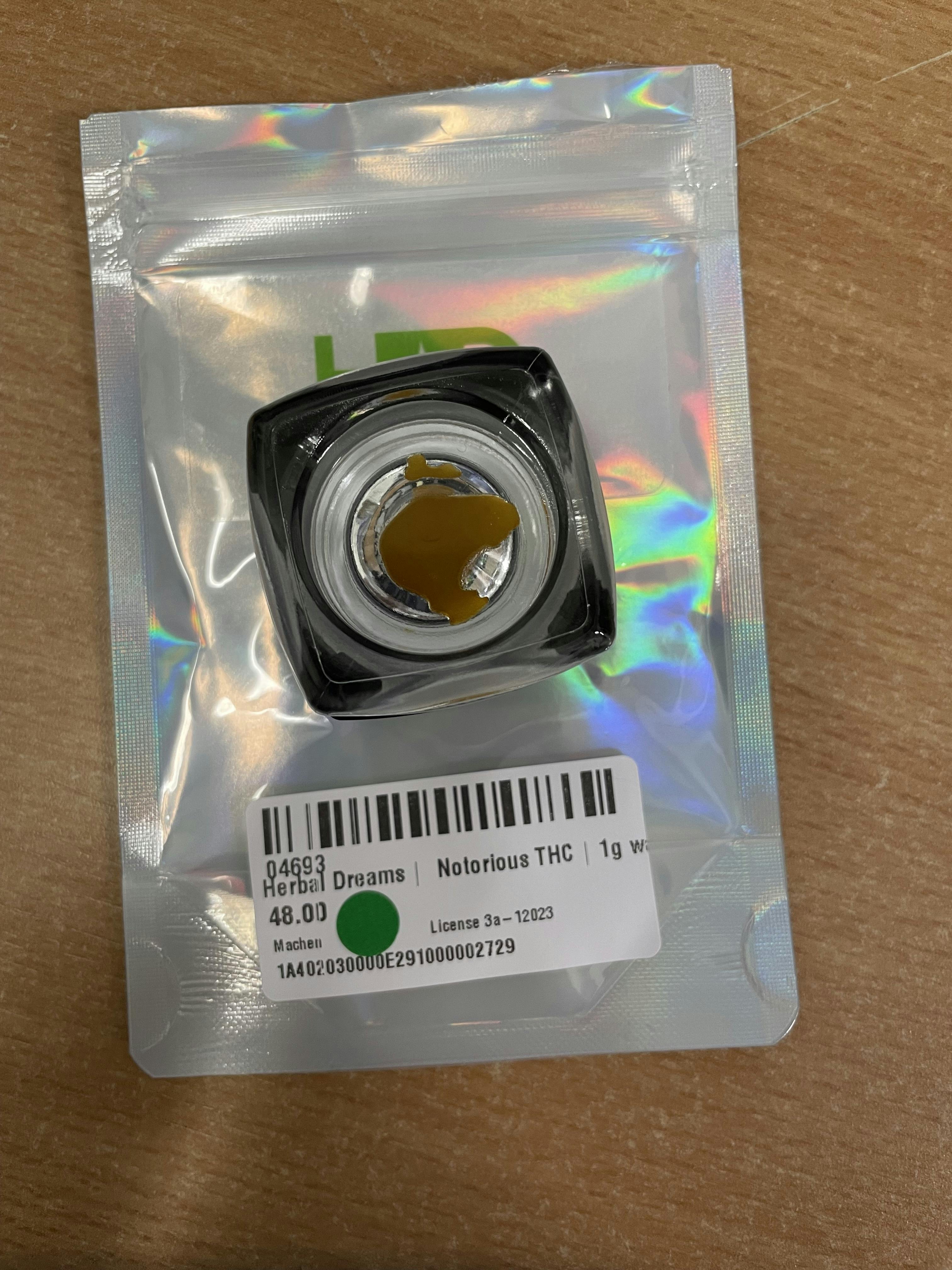 Notorious THC | 1g cured resin