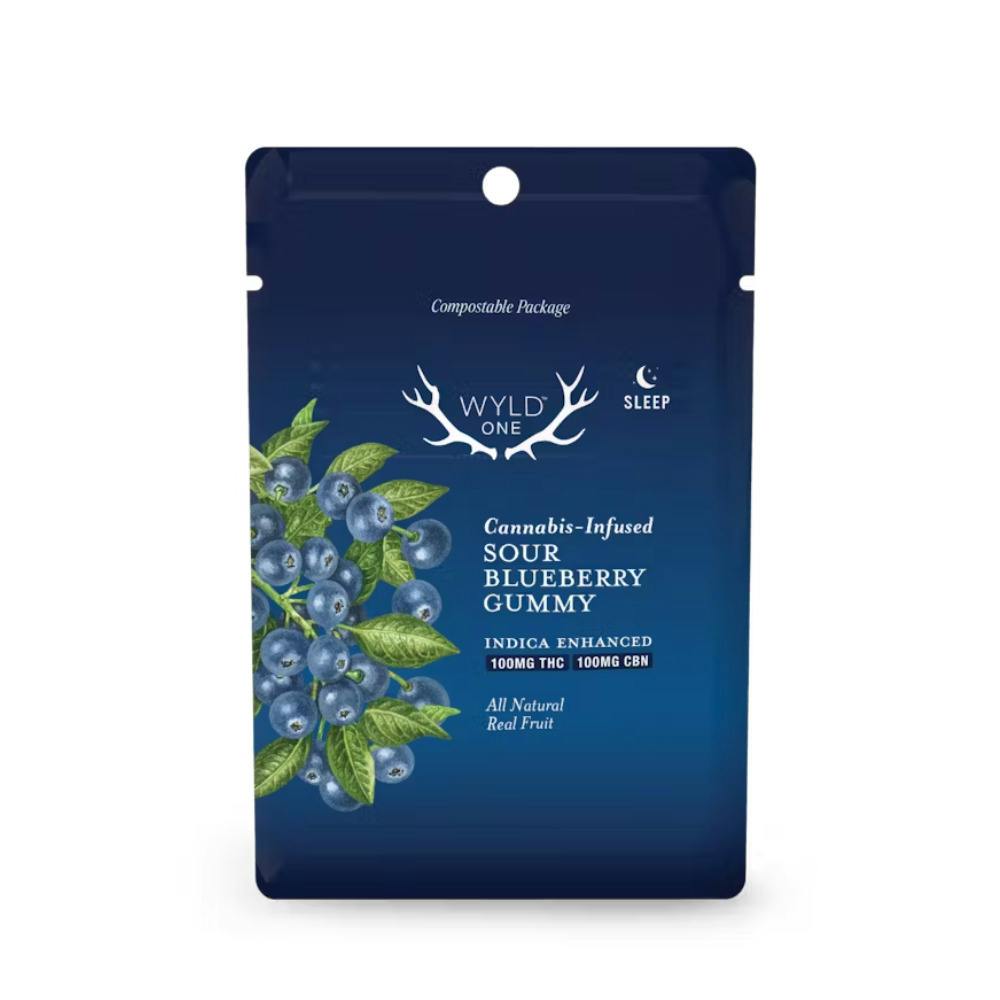 Wyld - Ones - Sour Blueberry THC:CBN (Indica)