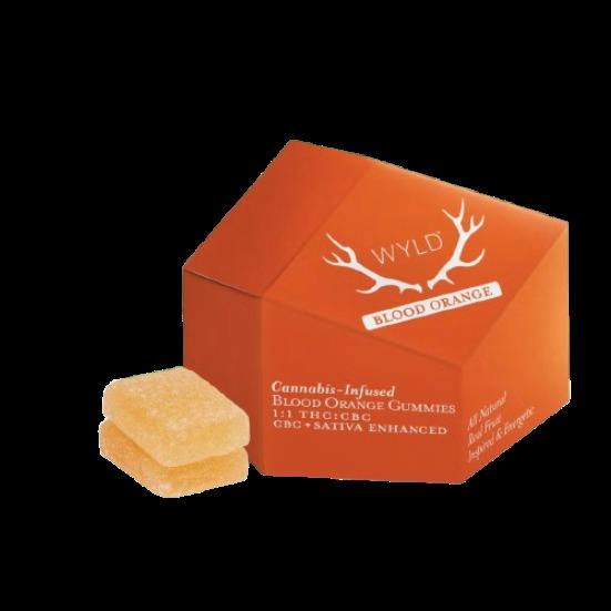 200mg Blood Orange 1:1 THC:CBC Gummies - Wyld