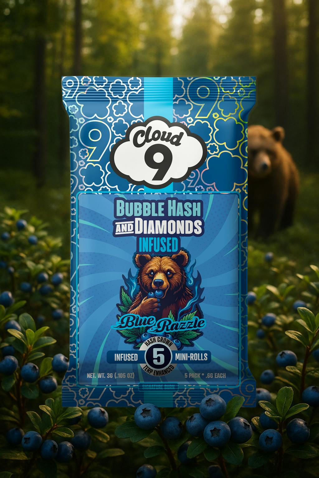 5pk Blue Razzle - Cloud9