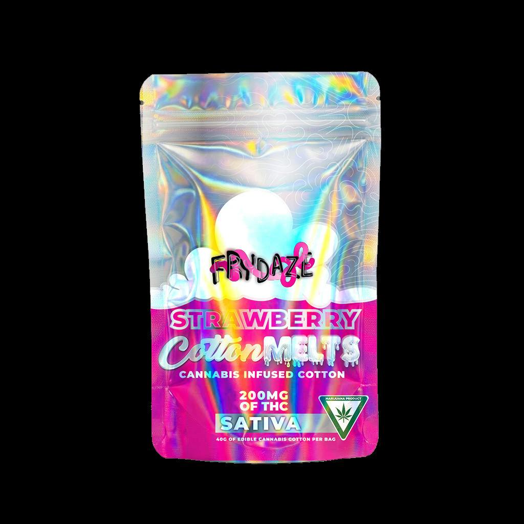 200mg Strawberry Cotton Melts - Frydaze