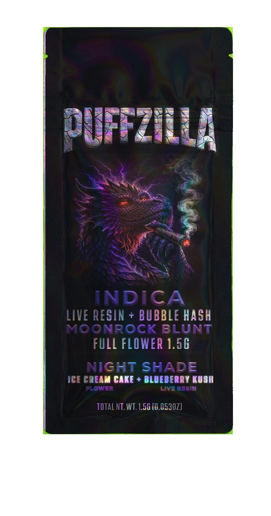 1.5g Night Shade Moon Rock Blunt - Puffzilla,
