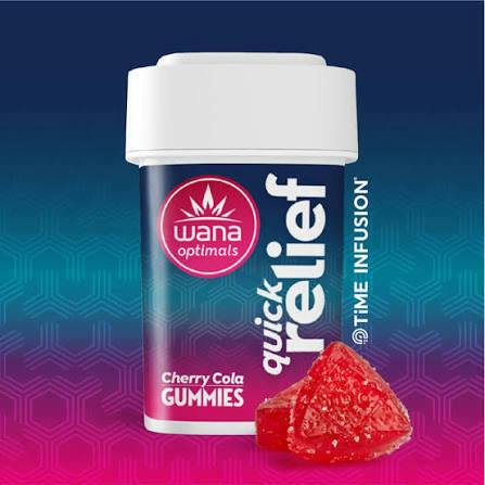 REC - Wana Optimal Quick Relief Gummies - Cherry Cola (100mg)