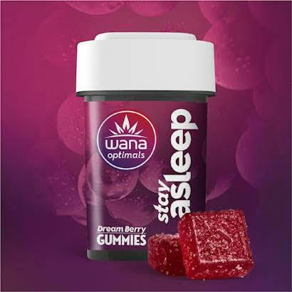 REC - Wana Optimals Gummies - Stay Asleep (100mg THC/ 200mg CBD/ 50mg CBG/ 50mg CBN)