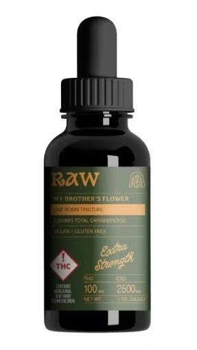 REC - My Brother's Flower - Raw Rosin Tincture 1:25 (THC:CBD)