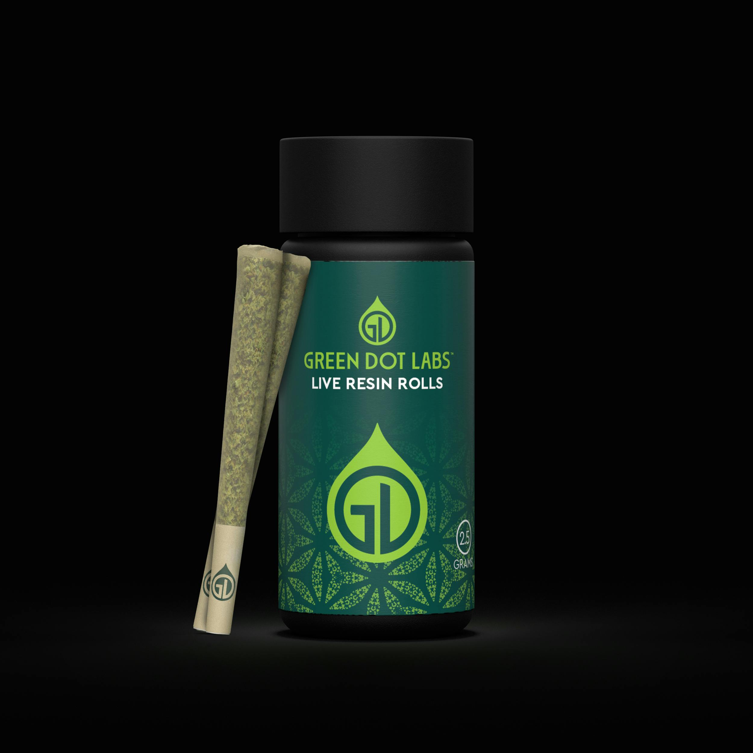 Green Dot | 5 pack 2.5g LR Rolls - The Sweet Spot x Kashmir