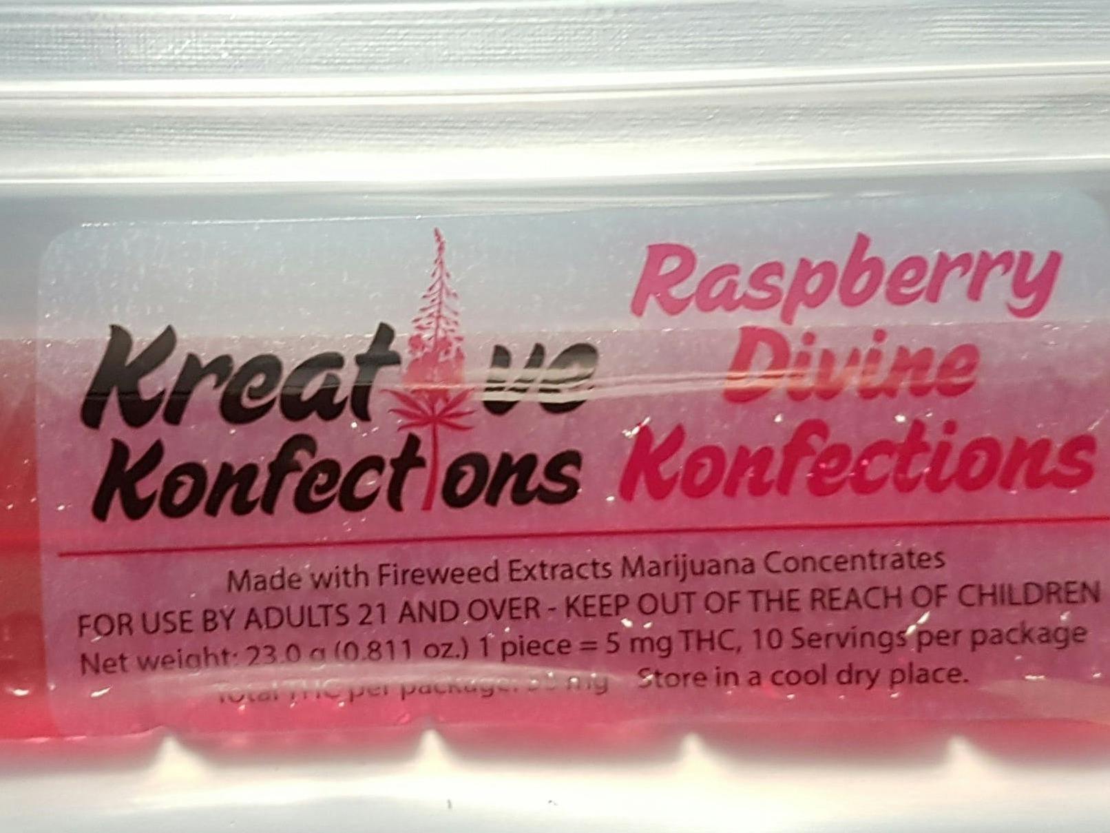 KK Raspberry Divines Hard Candy 100mg 1:1