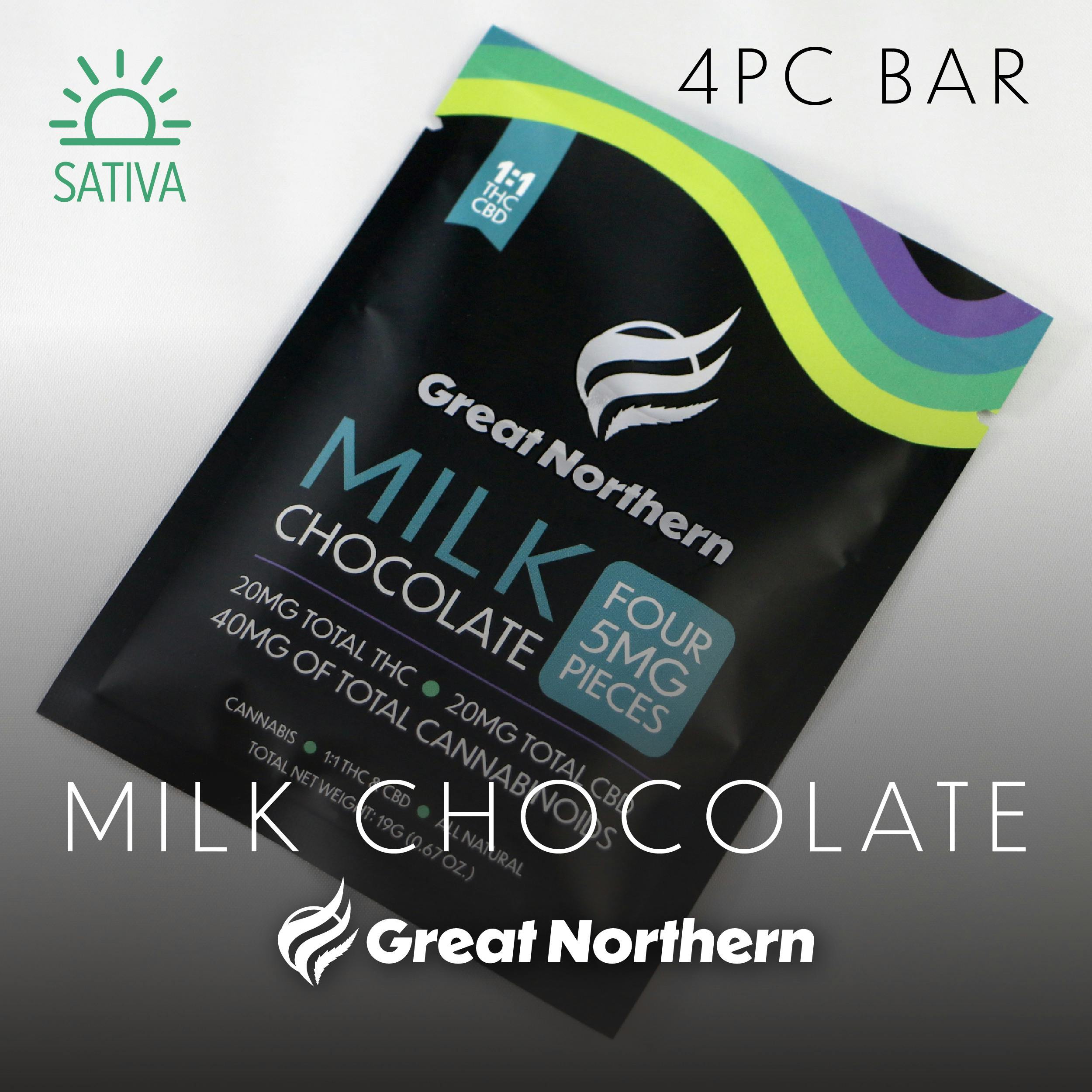 GNC Milk Chocolate (S) Square 20mg 1:1