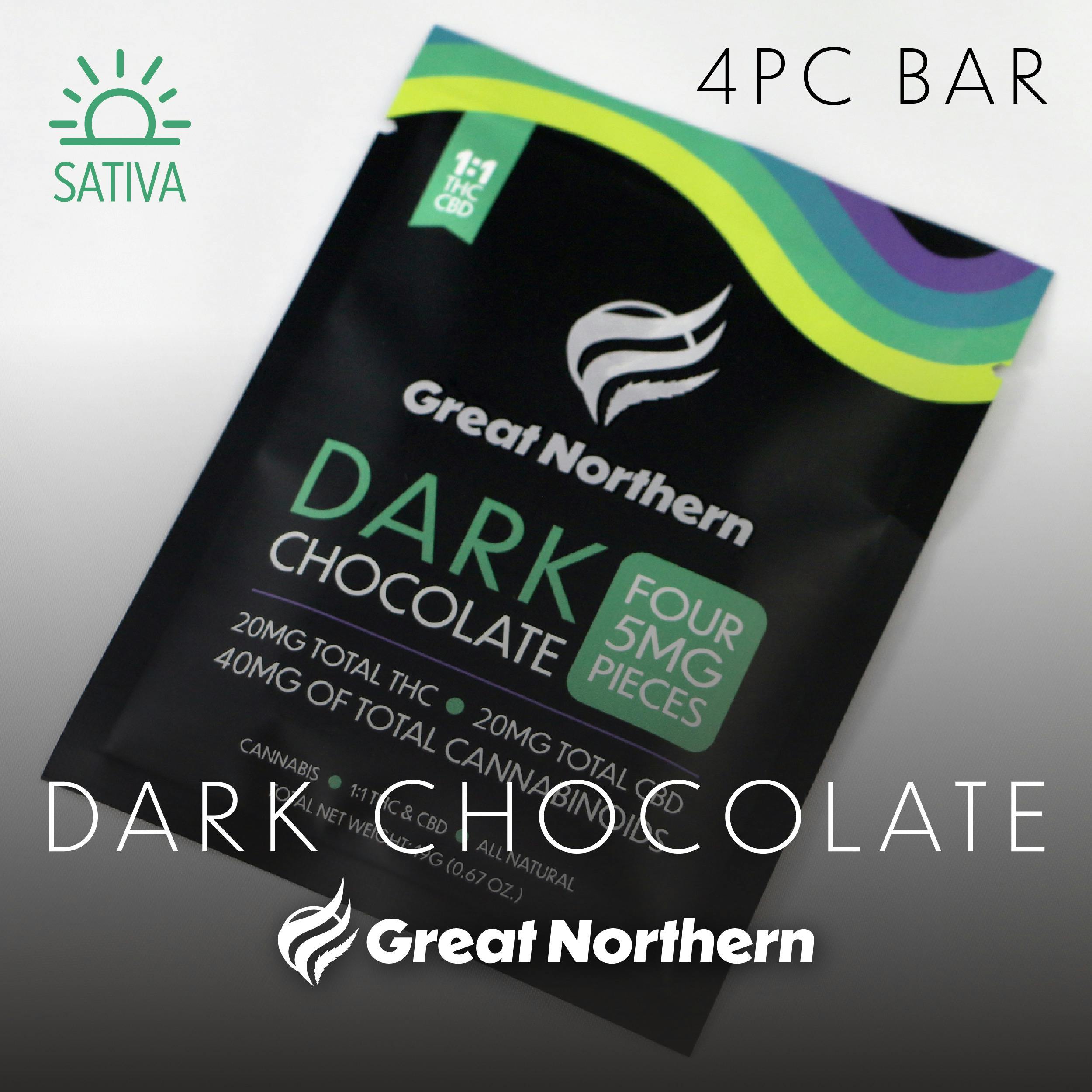 GNC Dark Chocolate (S) Square 20mg 1:1