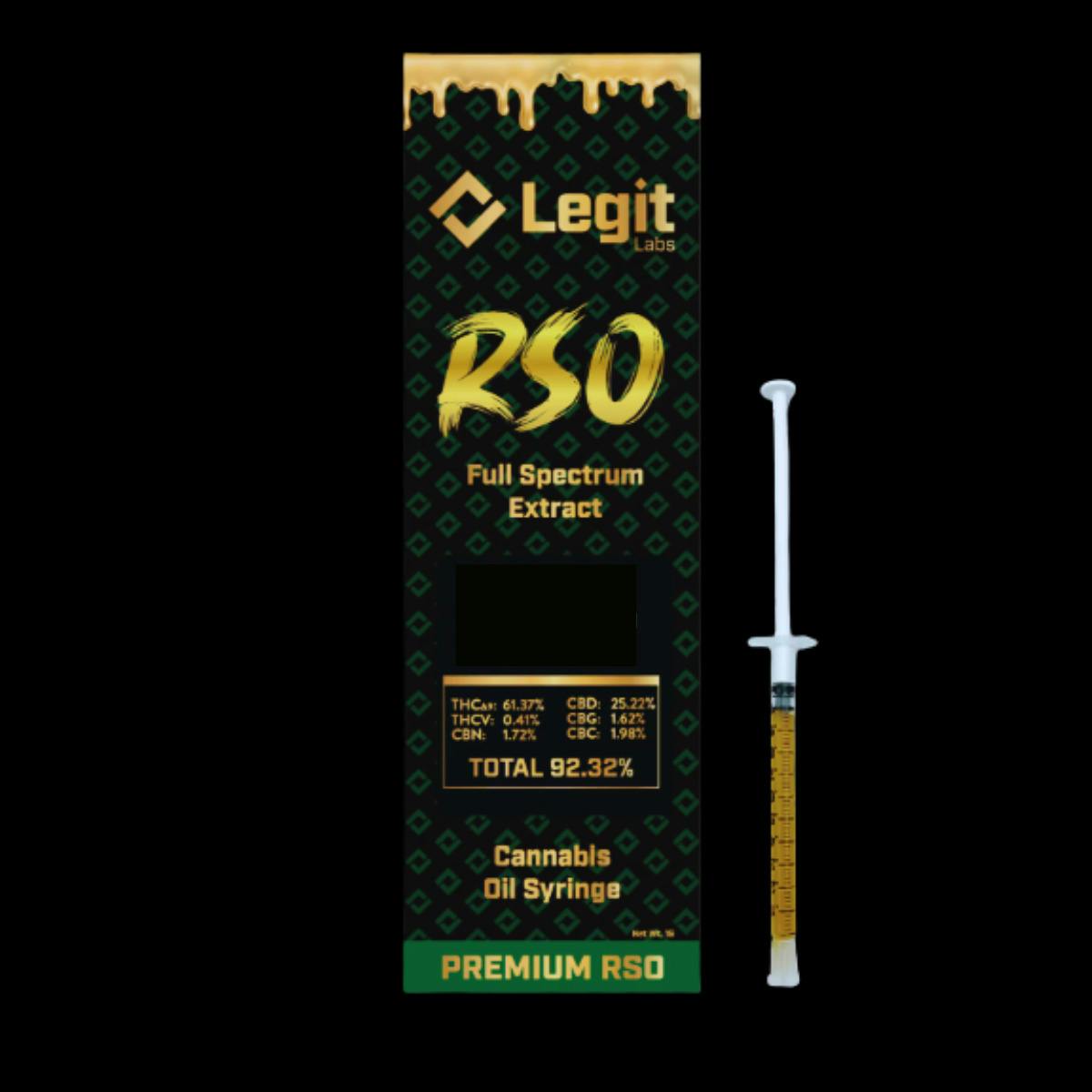 Legit Labs 1g RSO Dart | Full Spectrum