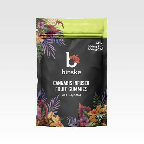 Binske 200mg 200mgTHC 200mgCBG Gummies | Kiwi