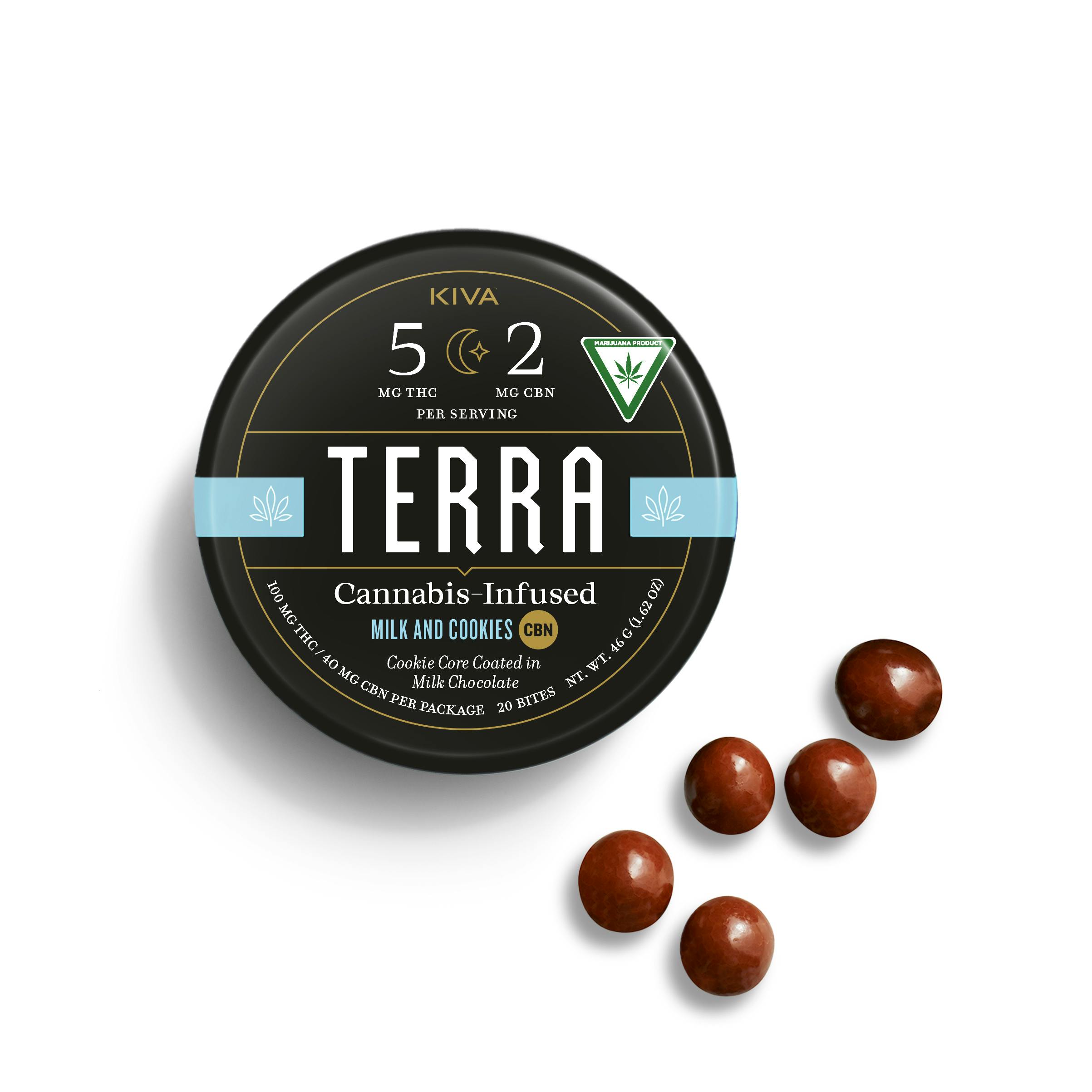 Terra Bites 100mgTHC 50mgCBN | Milk & Cookies