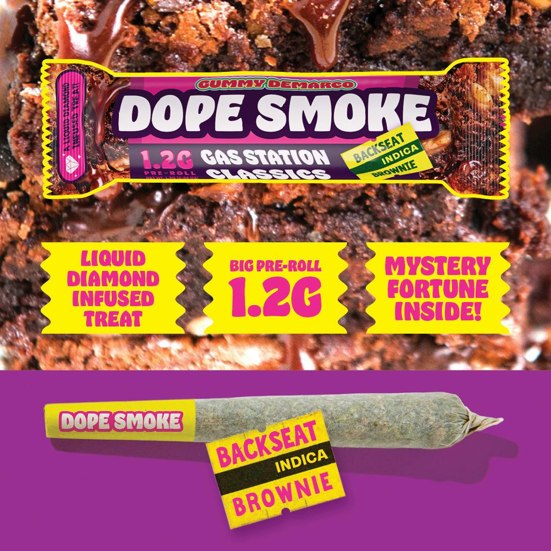 Dope Smoke 1.2g Liquid Diamond Preroll | Backseat Brownie