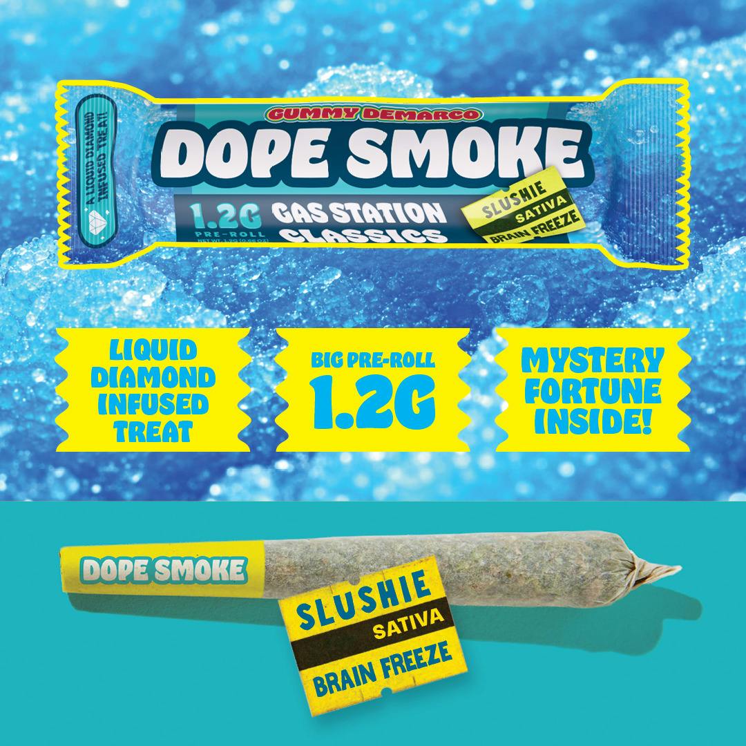 Dope Smoke 1.2g Liquid Diamond Preroll | Slushie Brain Freeze