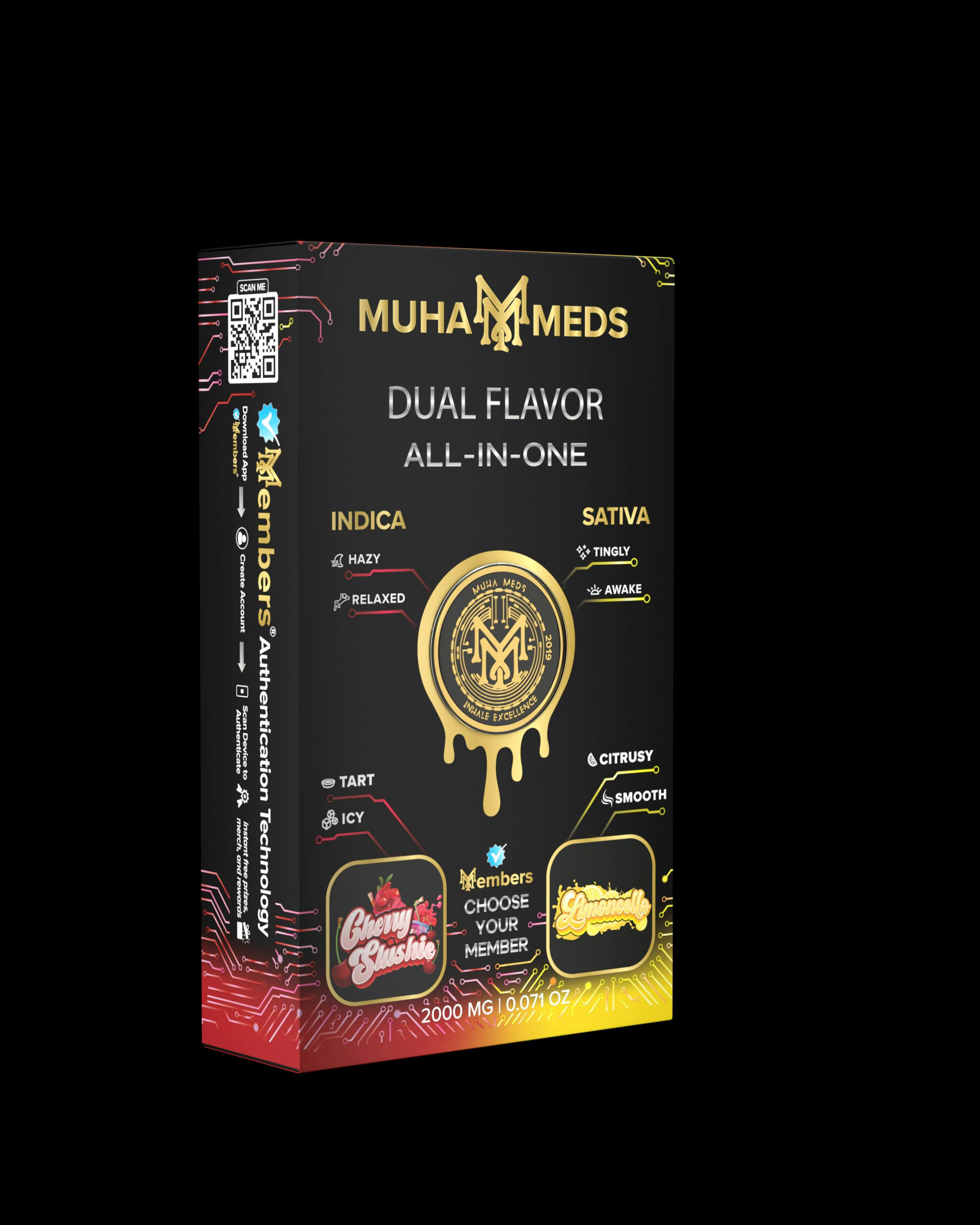 Muha Meds 4g Dual Disposable | Cherry Slushie | Limoncello
