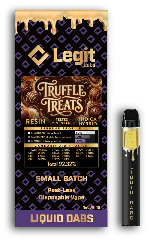 Legit Labs 1g Resin Disposable | Truffle Treats