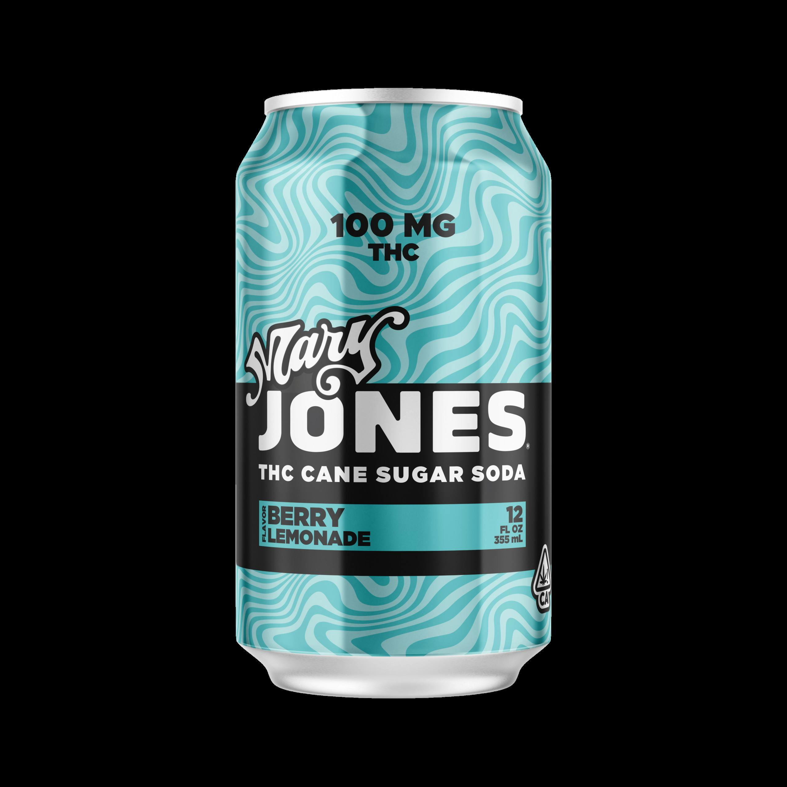 Mary Jones Soda- 100mg Zero Sugar Berry Lemonade