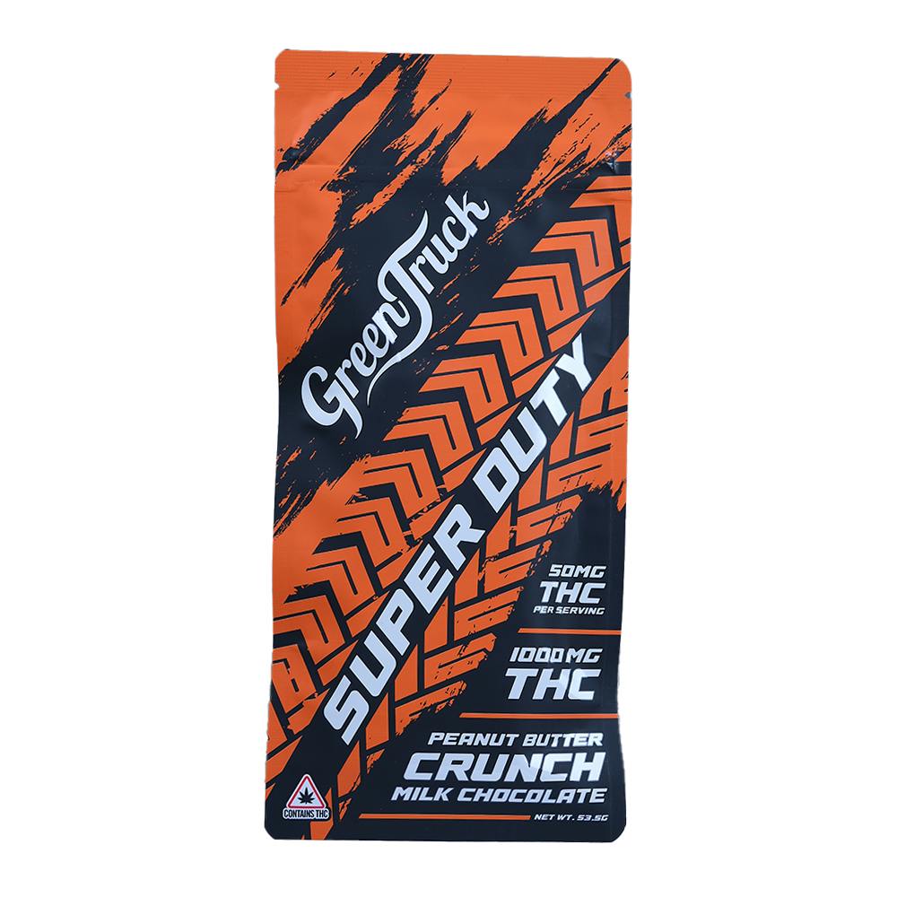 Super Duty Peanut Butter Crunch Milk Chocolate Bar - 1000mg