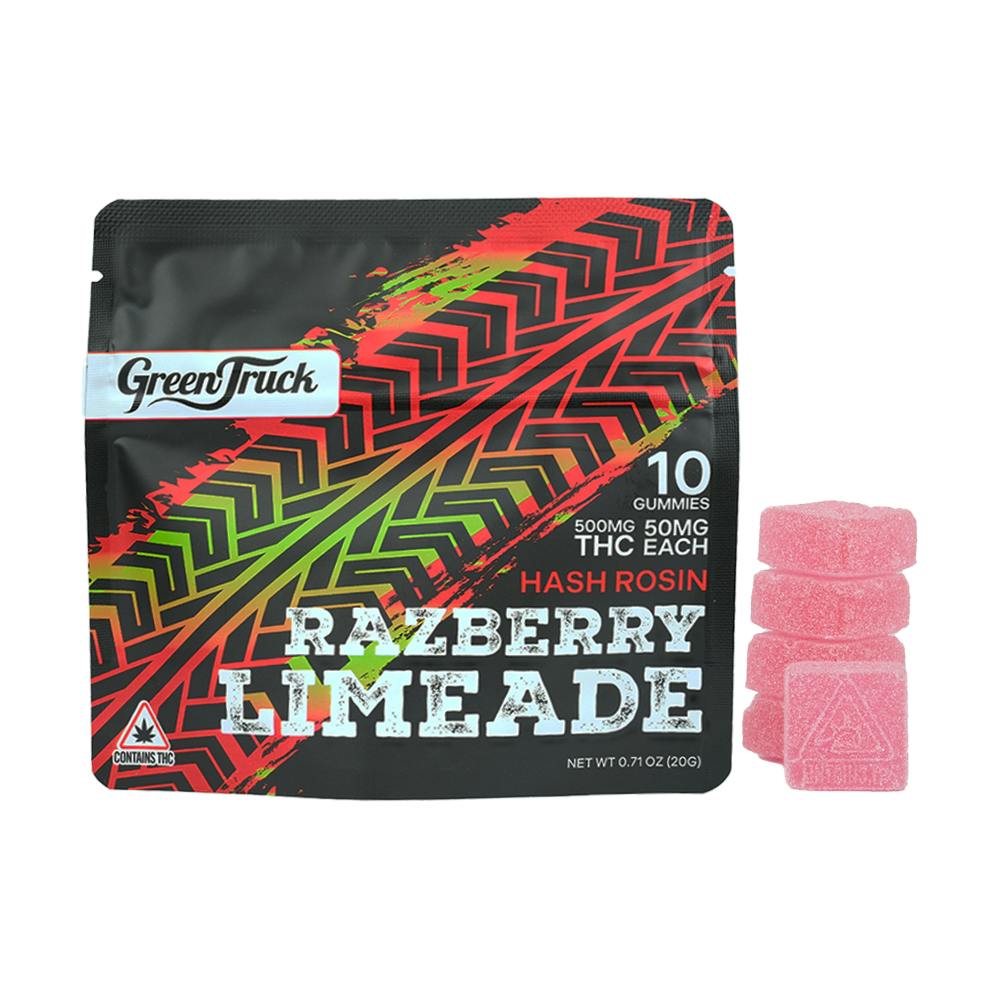 Razberry Limeade Hash Rosin Gummies - 500mg